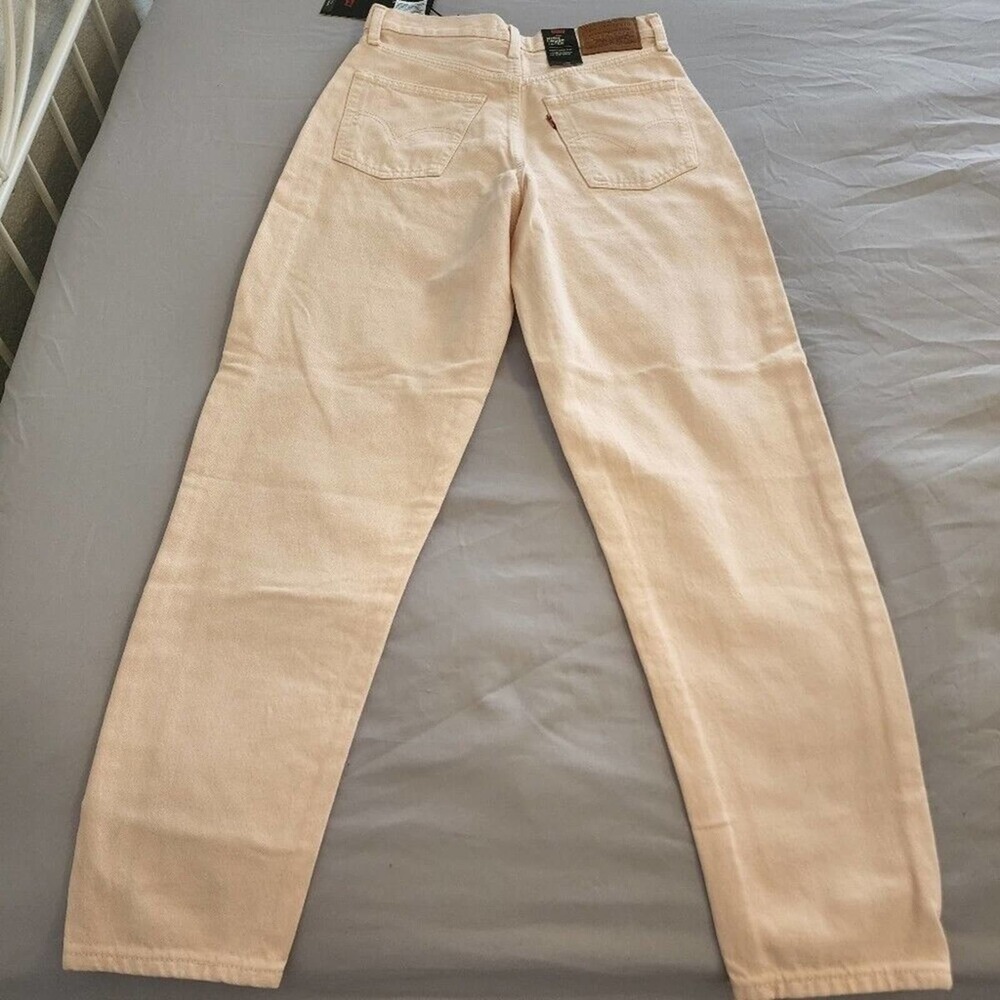 Levi's‎ x Free People high loose taper high rise peach colored jeans size 26 New - Picture 10 of 13